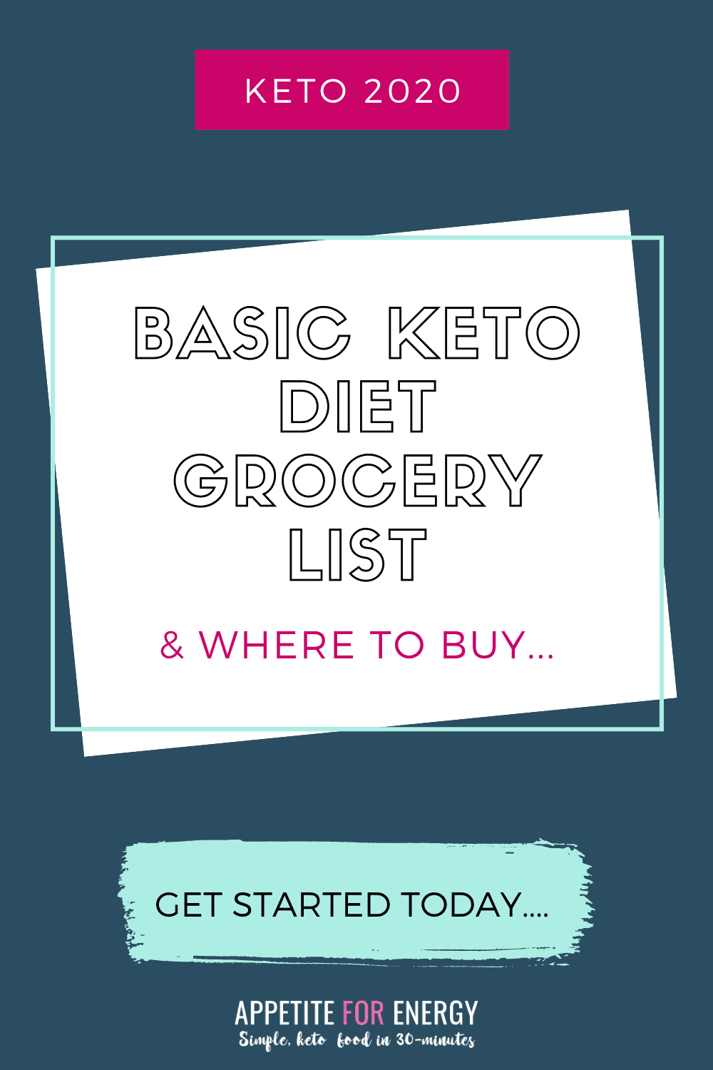 Basic Keto Diet Grocery List & Where to Buy - Appetite For Energy